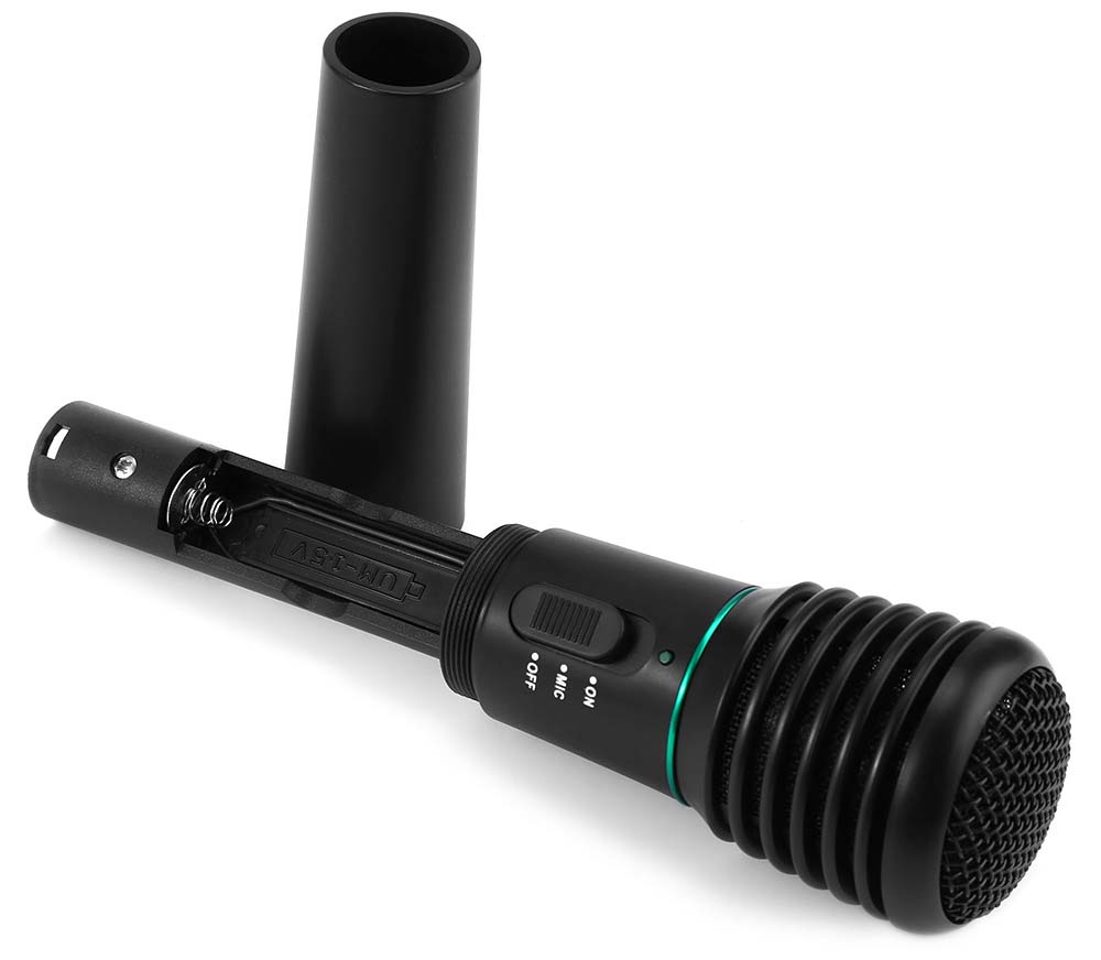 Mikrofon Profesional 2 in 1 Wireless Wired WM308 Black